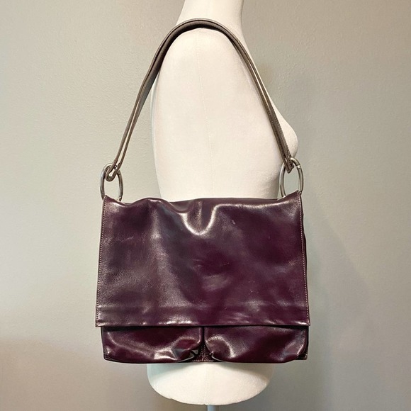 Prune Bags Prune 0 Bovine Full Grain Leather Purple Shoulder Bag Euc Poshmark